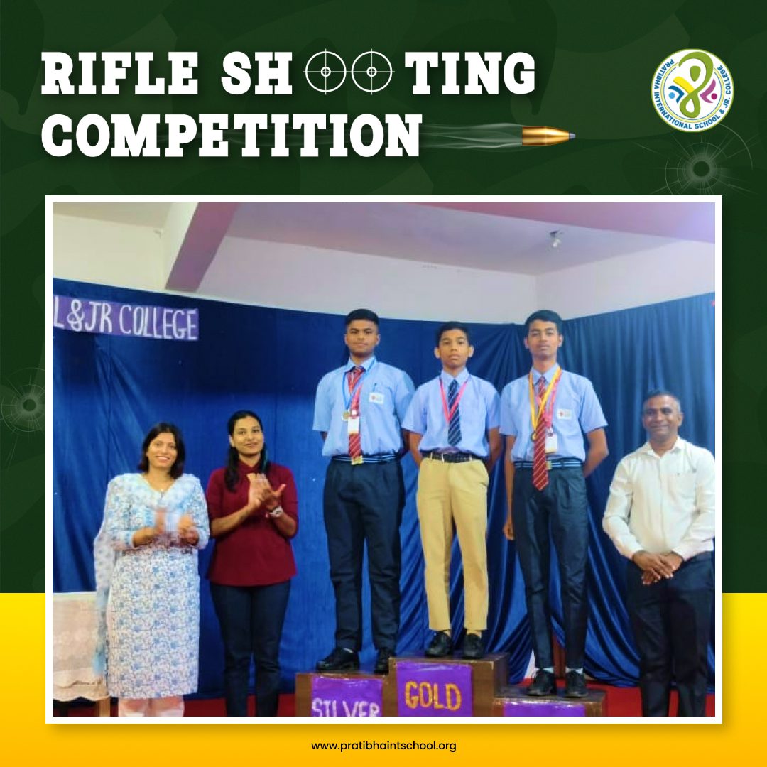 Interschool Rifle Shooting Competition Winners at Pratibha International School
