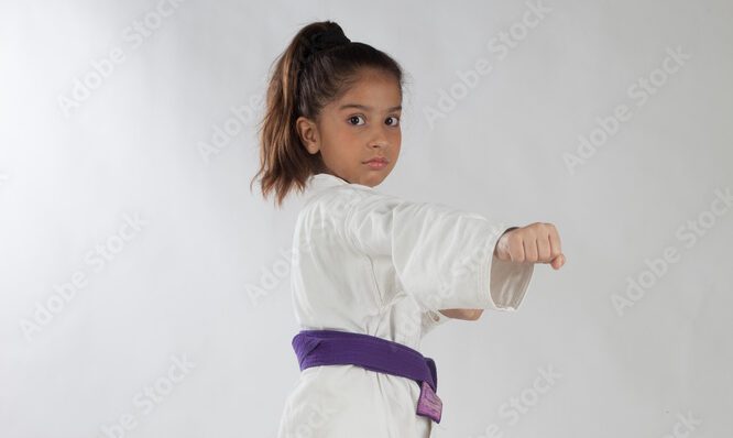 Kid Doing Karate